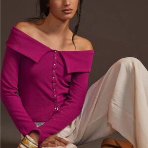 Anthropologie off the shoulder top